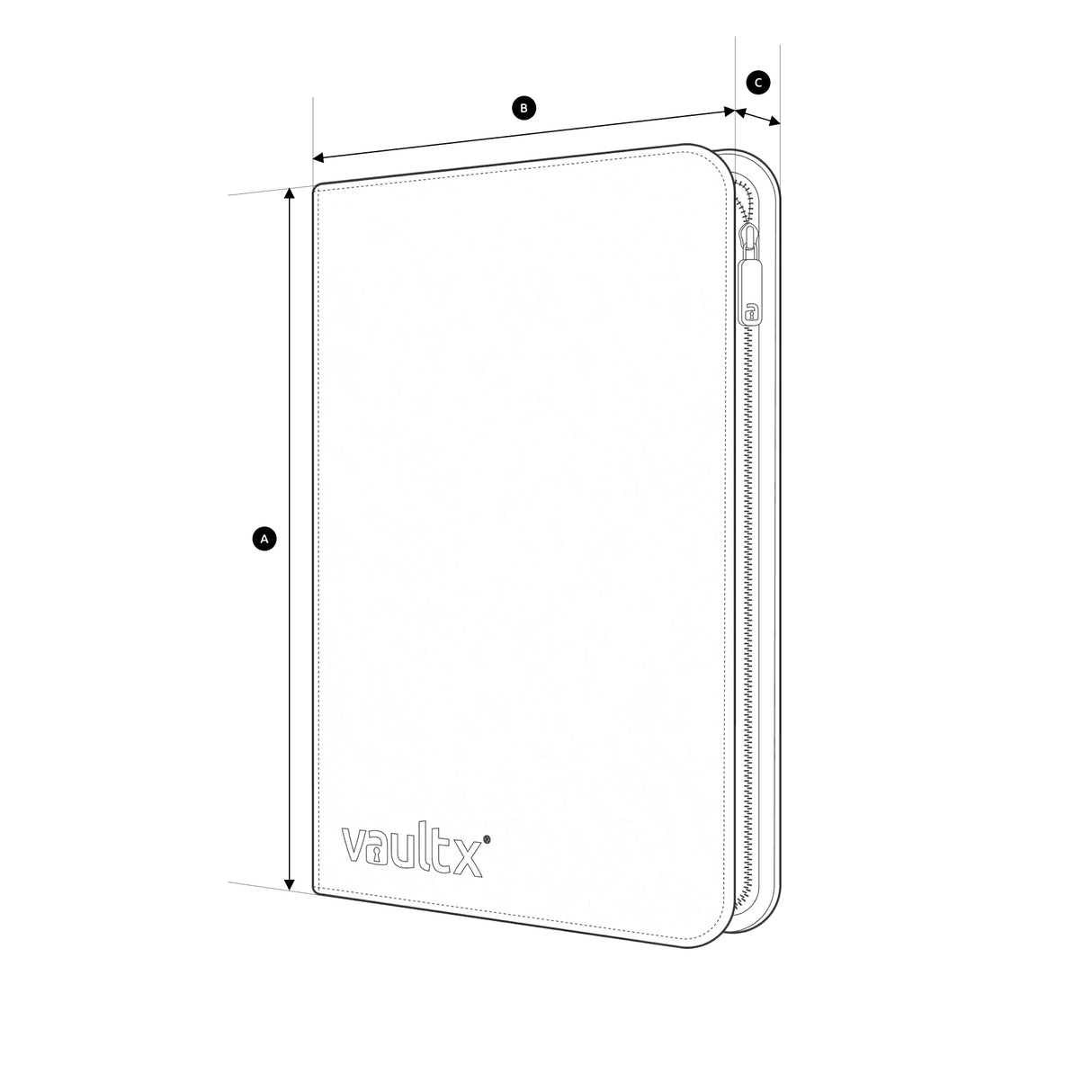 Vault X Exo-Tec Zip Binder 9 Pocket