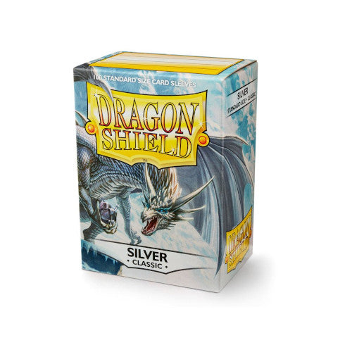 Dragon Shield - Classic Standard Size Sleeves 100pk - Silver