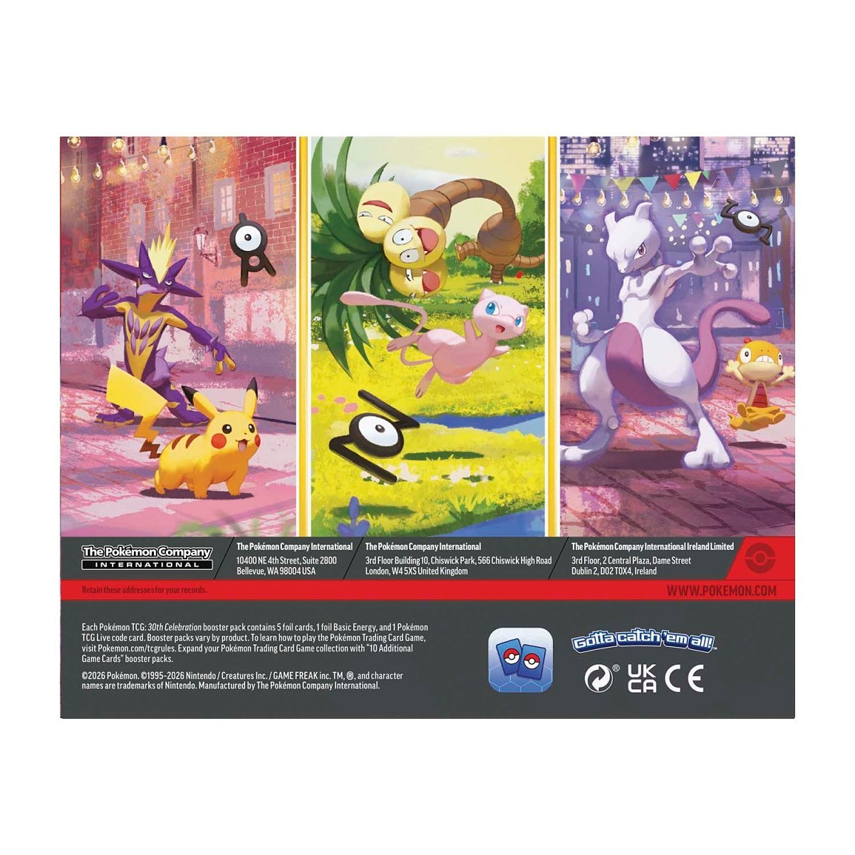 Pokémon TCG: Mini Tins - Assorted Display - 30th Celebration