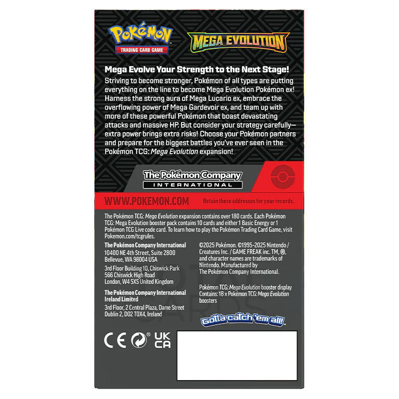 Pokémon TCG: Mega Evolution - Half Booster Box