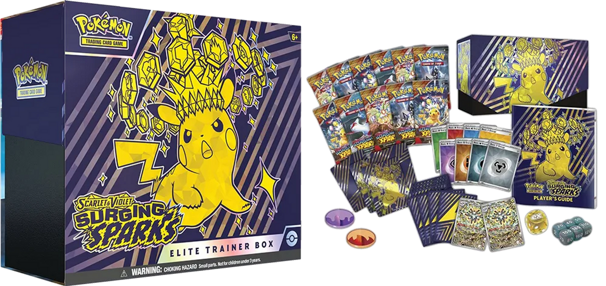 Pokémon TCG: Scarlet & Violet 8 – Surging Sparks – Elite Trainer Box