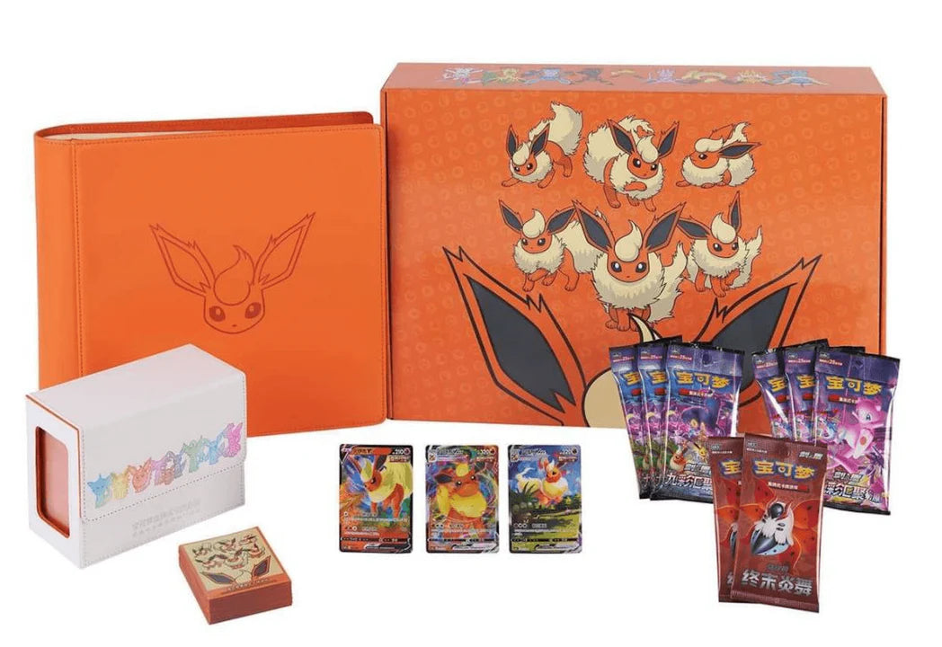 Pokemon Eevee Evolution Flareon Premium Gift Box Eeveelution (Simplified Chinese)