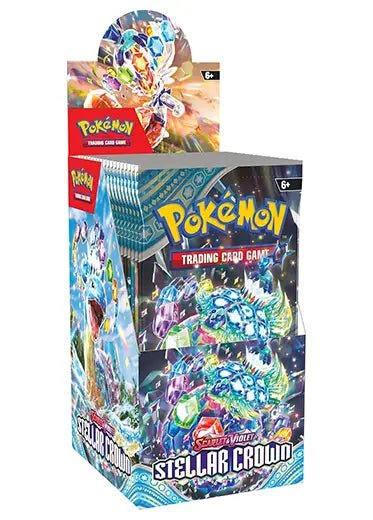 Pokémon TCG Scarlet and Violet 7 Stellar Crown 18pk booster bundle.
