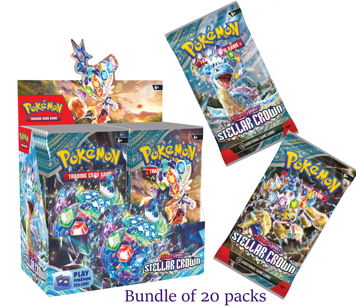 Scarlet and Violet Stellar Crown 20pk Booster bundle