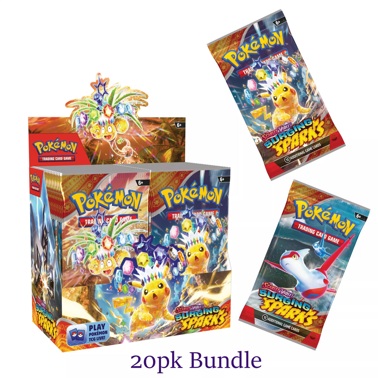 Scarlet and Violet Surging Sparks 20pk Booster bundle