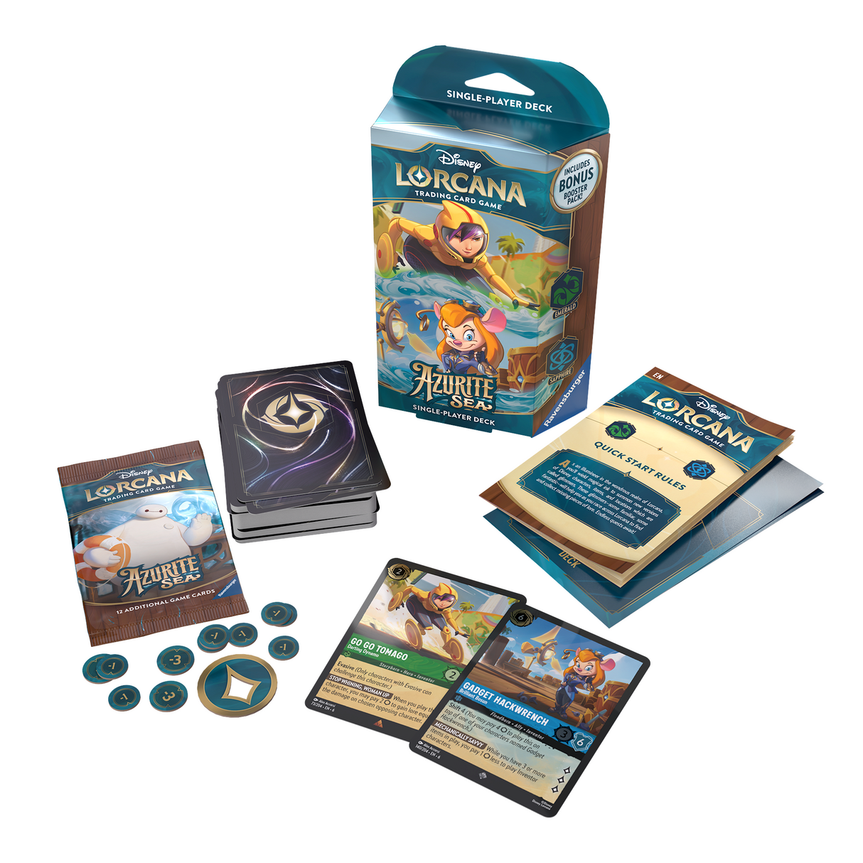 Disney Lorcana: Azurite Sea Starter Deck - Emerald & Sapphire