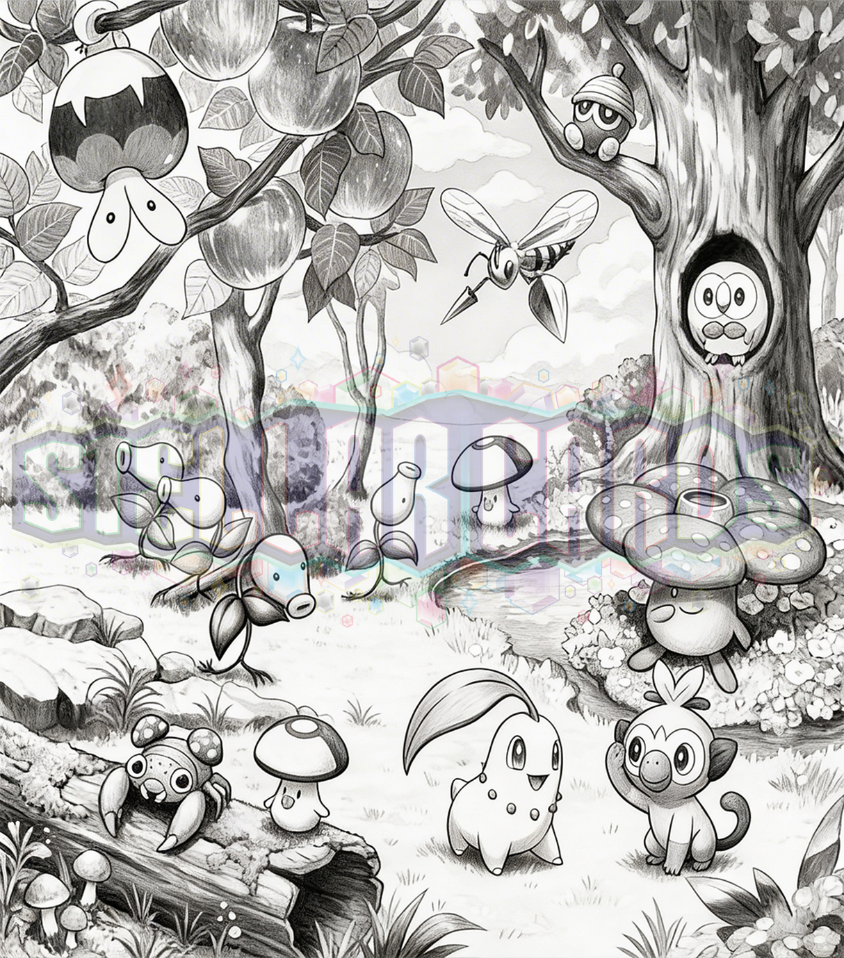 Grass Type Custom Binder (pick your colour)