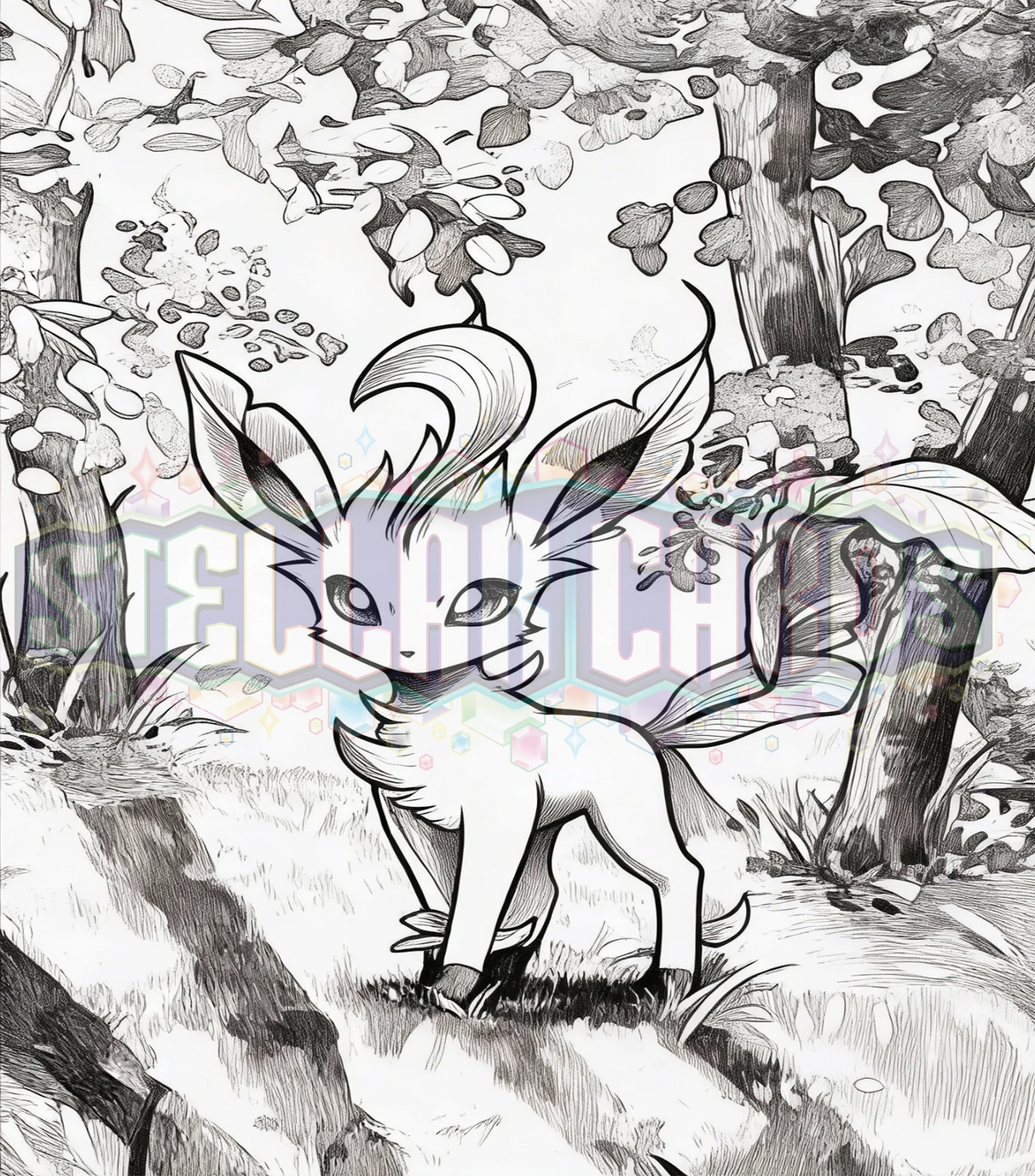 Leafeon Custom Binder (pick your colour)