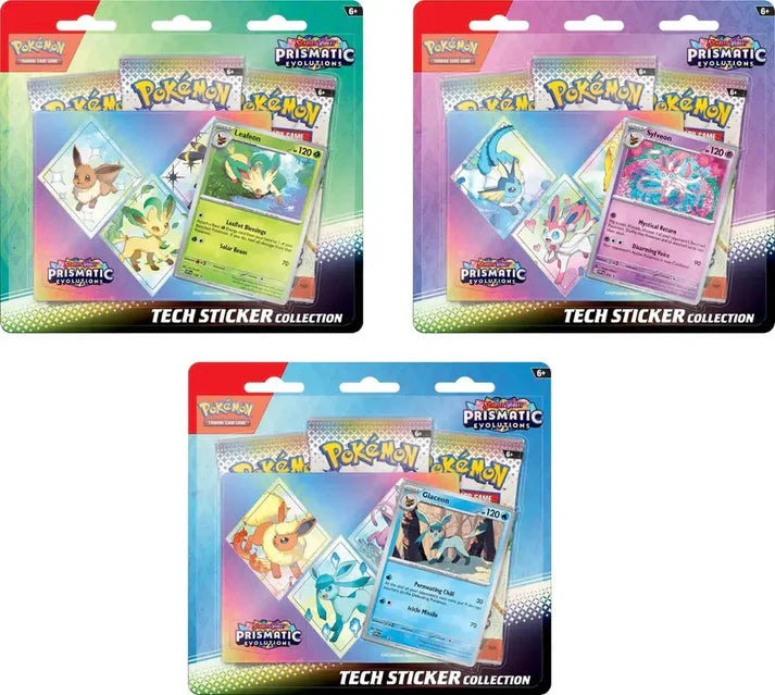 Pokemon TCG: Scarlet & Violet 8.5 – Prismatic Evolution - Tech Sticker Collection