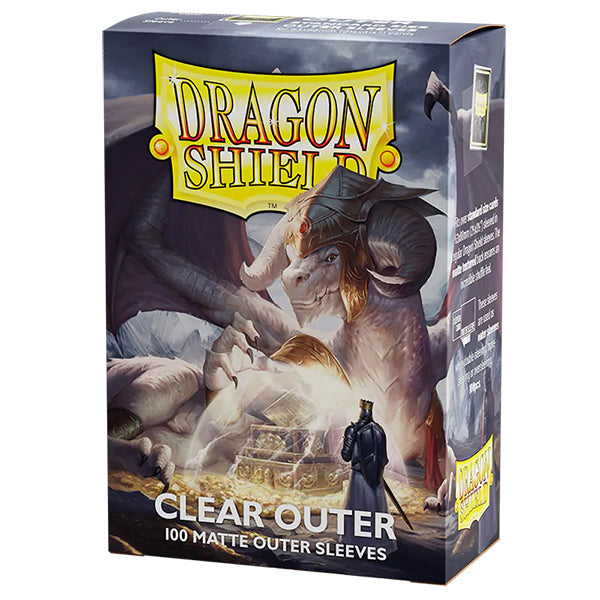 Dragon Shield - Standard Size Outer Sleeves 100pk - Matte Clear